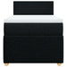Pat box spring cu saltea, negru, 90x200 cm, textil - WALTI WALTI