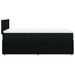 Pat box spring cu saltea, negru, 90x200 cm, textil - WALTI WALTI