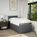 Pat box spring cu saltea, gri închis, 90x200 cm, textil - WALTI WALTI