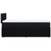 Pat box spring cu saltea, negru, 90x200 cm, textil - WALTI WALTI