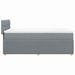 Pat box spring cu saltea, gri deschis, 90x200 cm, textil - WALTI WALTI