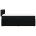 Pat box spring cu saltea, negru, 90x200 cm, textil - WALTI WALTI