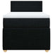 Pat box spring cu saltea, negru, 100x200 cm, textil - WALTI WALTI
