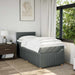 Pat box spring cu saltea, gri închis, 100x200 cm, textil - WALTI WALTI