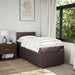 Pat box spring cu saltea, maro închis, 100x200 cm, textil - WALTI WALTI