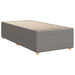 Pat box spring cu saltea, gri taupe, 100x200 cm, textil - WALTI WALTI