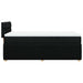 Pat box spring cu saltea, negru, 100x200 cm, textil - WALTI WALTI