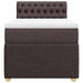Pat box spring cu saltea, maro închis, 100x200 cm, textil - WALTI WALTI