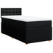 Pat box spring cu saltea, negru, 100x200 cm, textil - WALTI WALTI