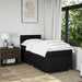 Pat box spring cu saltea, negru, 100x200 cm, textil - WALTI WALTI