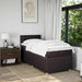 Pat box spring cu saltea, maro închis, 100x200 cm, textil - WALTI WALTI