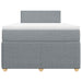 Pat box spring cu saltea, gri deschis, 120x190 cm, textil - WALTI WALTI
