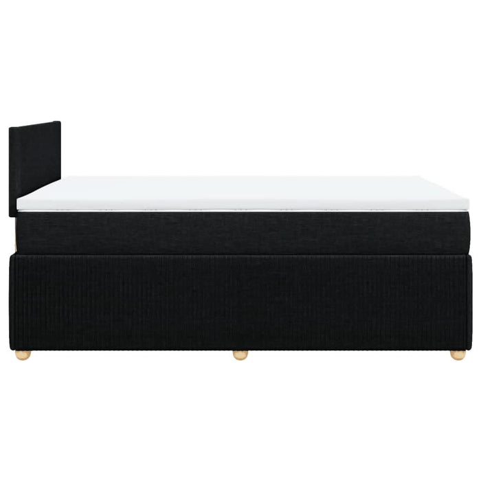 Pat box spring cu saltea, negru, 120x190 cm, catifea - WALTI WALTI