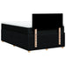 Pat box spring cu saltea, negru, 120x190 cm, catifea - WALTI WALTI