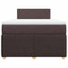 Pat box spring cu saltea, maro închis, 120x190 cm, textil - WALTI WALTI