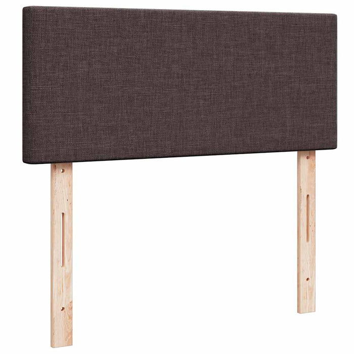 Pat box spring cu saltea, maro închis, 120x190 cm, textil - WALTI WALTI