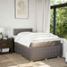 Pat box spring cu saltea, taupe, 120x190 cm material textil - WALTI WALTI