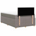 Pat box spring cu saltea, taupe, 120x190 cm material textil - WALTI WALTI