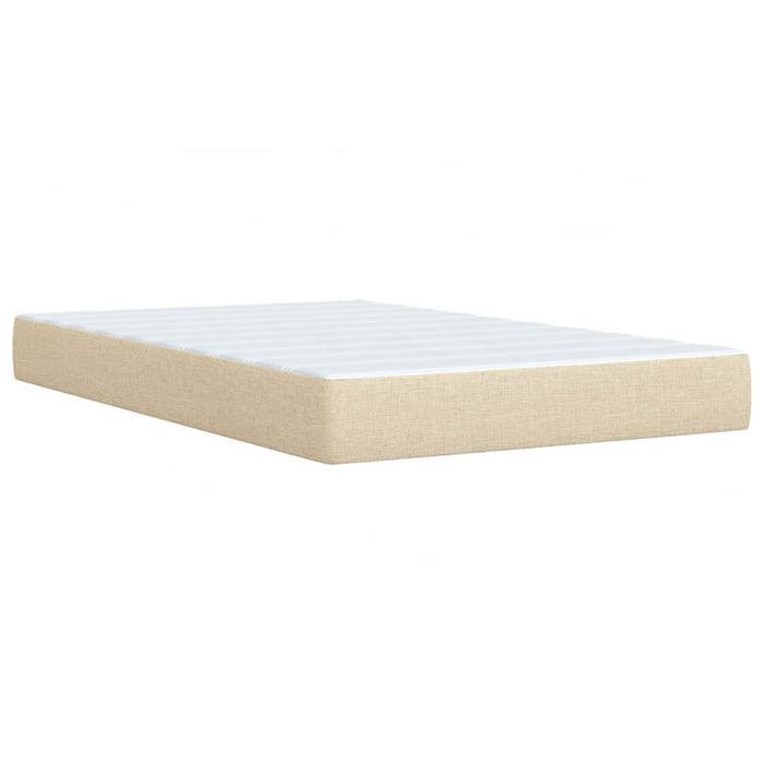 Pat continental cu saltea, crem, 120x190 cm, textil - WALTI WALTI