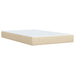 Pat continental cu saltea, crem, 120x190 cm, textil - WALTI WALTI