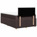 Pat box spring cu saltea, maro închis, 120x190 cm, textil - WALTI WALTI