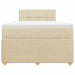 Pat continental cu saltea, crem, 120x190 cm, textil - WALTI WALTI