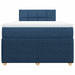 Pat box spring cu saltea, albastru, 120x190 cm, material textil - WALTI WALTI