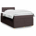 Pat box spring cu saltea, maro închis, 120x190 cm, textil - WALTI WALTI
