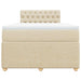 Pat continental cu saltea, crem, 120x190 cm, textil - WALTI WALTI