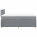 Pat box spring cu saltea, gri deschis, 120x190 cm, textil - WALTI WALTI
