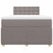 Pat box spring cu saltea, taupe, 120x190 cm material textil - WALTI WALTI