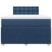 Pat box spring cu saltea, albastru, 120x190 cm, material textil - WALTI WALTI