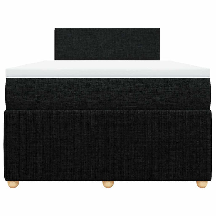 Pat box spring cu saltea, negru, 120x200 cm, textil - WALTI WALTI
