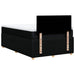 Pat box spring cu saltea, negru, 120x200 cm, textil - WALTI WALTI