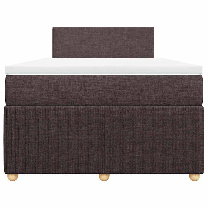 Pat box spring cu saltea, maro închis, 120x200 cm, textil - WALTI WALTI