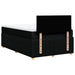 Pat box spring cu saltea, negru, 120x200 cm, textil - WALTI WALTI