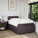 Pat box spring cu saltea, maro închis, 120x200 cm, textil - WALTI WALTI