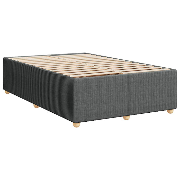 Pat box spring cu saltea, gri închis, 120x200 cm, textil - WALTI WALTI
