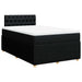 Pat box spring cu saltea, negru, 120x200 cm, textil - WALTI WALTI