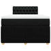 Pat box spring cu saltea, negru, 120x200 cm, textil - WALTI WALTI