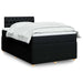 Pat box spring cu saltea, negru, 120x200 cm, textil - WALTI WALTI