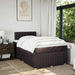 Pat box spring cu saltea, maro închis, 120x200 cm, textil - WALTI WALTI