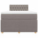 Pat box spring cu saltea, gri taupe, 120x200 cm, textil - WALTI WALTI