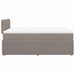 Pat box spring cu saltea, gri taupe, 120x200 cm, textil - WALTI WALTI