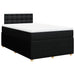 Pat box spring cu saltea, negru, 120x200 cm, textil - WALTI WALTI