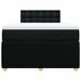 Pat box spring cu saltea, negru, 120x200 cm, textil - WALTI WALTI