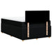 Pat box spring cu saltea, negru, 120x200 cm, textil - WALTI WALTI