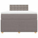 Pat box spring cu saltea, gri taupe, 120x200 cm, textil - WALTI WALTI