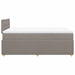 Pat box spring cu saltea, gri taupe, 120x200 cm, textil - WALTI WALTI