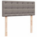 Pat box spring cu saltea, gri taupe, 120x200 cm, textil - WALTI WALTI
